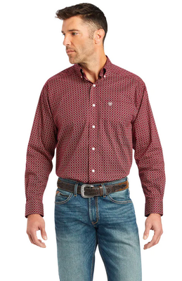 Ariat Mens Kenny Stretch Classic Shirt - Red Heart