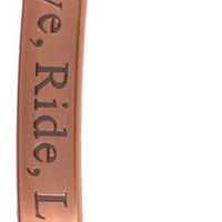 Copper Bracelet -  Live Ride Laugh