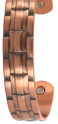 Copper Bracelet - Ribbed Band