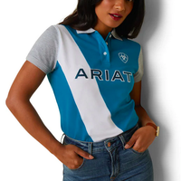 Ariat Womens Taryn Polo Shirt - Mosaic blue