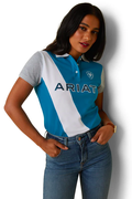 Ariat Womens Taryn Polo Shirt - Mosaic blue
