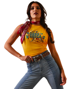 Ariat Womens Rodeo Chica Sleeveless Tank Top - Yolk Yellow
