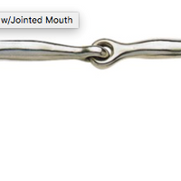 Half Spoon Snaffle Bit with Jointed Mouth