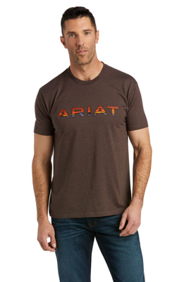 Ariat Mens Desert Scape T-Shirt Military Heather