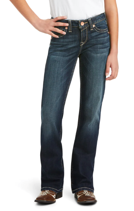Ariat Girls REAL Boot Cut Jean - Kylee Lakeshore