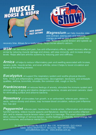 Dr Show Muscle Horse & Rider Massage Kit