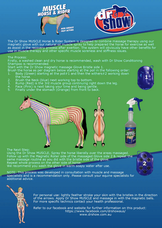 Dr Show Muscle Horse & Rider Massage Kit