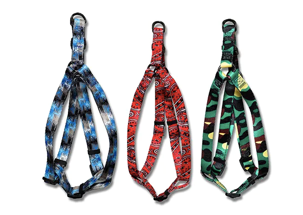 Dog Harness Adjustable Printed Nylon