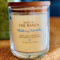 Made At The Ranch Soy Candle - Blueberry Cheescake