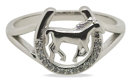 MCJ Horse In Shoe Ring