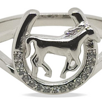 MCJ Horse In Shoe Ring RB0054