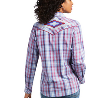 Ariat Womens REAL Cornflower Long Sleeve Shirt