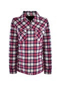 Womens Wrangler Florence Shirt Jacket - Pink/Navy