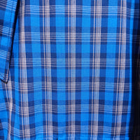 Bisley Long Sleeve Western Shirt - Royal Blue Check