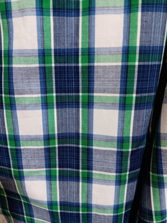 Bisley Western Shirt Snap Buttons - Green