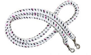 7' Braided Cotton Multi-Colored Softy Contest Reins - 15236