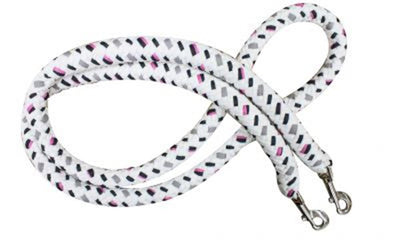 7' Braided Cotton Multi-Colored Softy Contest Reins - 15236