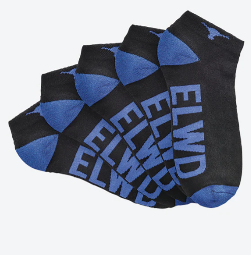 ELWD Workwear Ankle Sock 5 Pk - 2-8