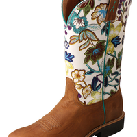 Twisted X Womens 11" Top Hand Boot - Tan / Floral
