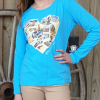 Girls Pure Western Amber L/S Top
