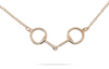 MCJ Rose Gold Snaffle Bit Necklace