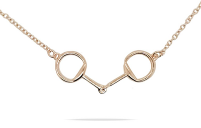 MCJ Rose Gold Snaffle Bit Necklace