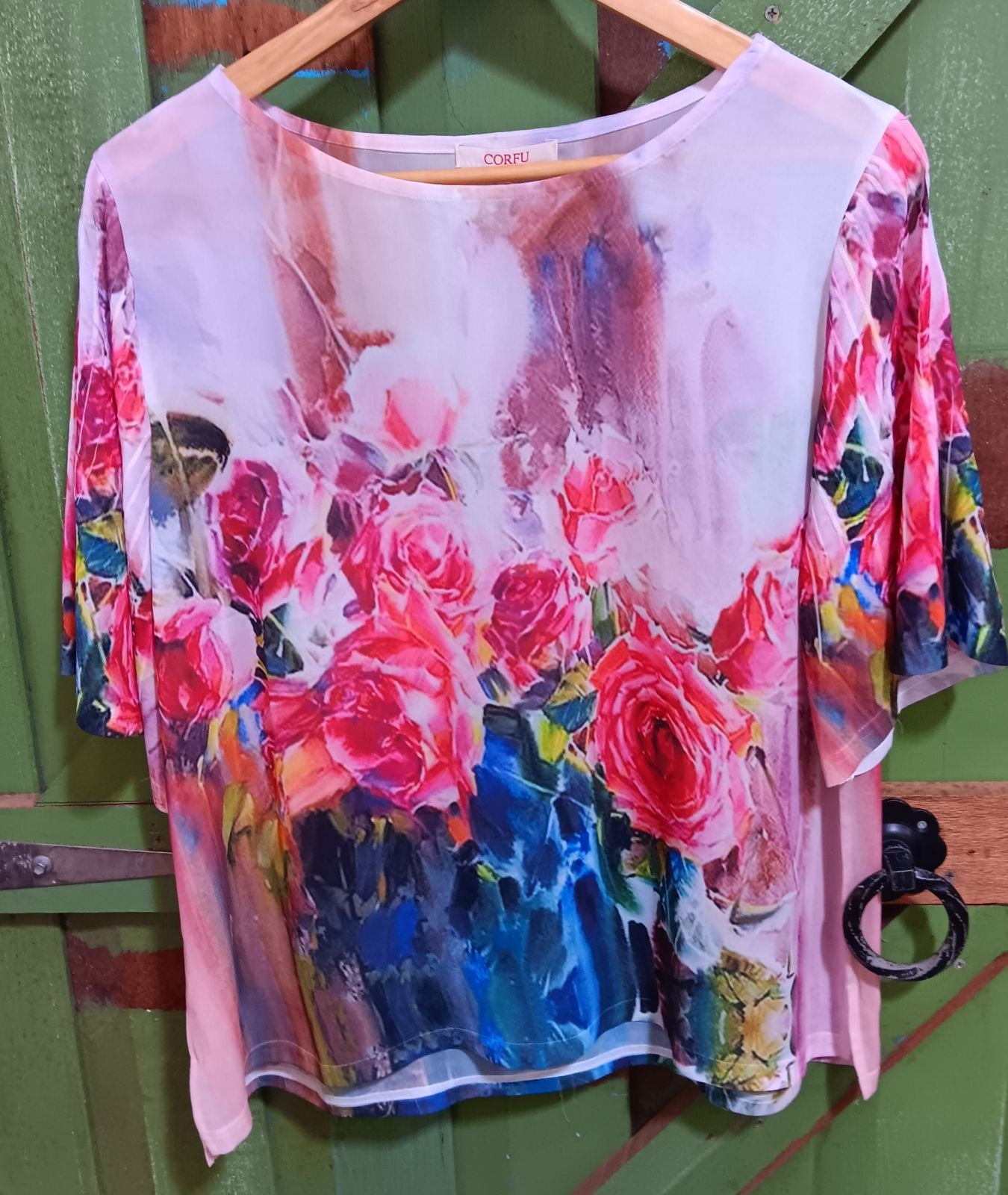 Corfu - Les Rose Paper Print S/S Shirt
