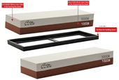 Whetstone Dual Side Corundum Sharpening Stone